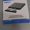 Amicool External DVD Drive USB 3.0 USB C CD Burner CD/ DVD +/ -RW Optical Drive, Slim Portable DVD CD ROM Rewriter Writer Duplicator for Laptop Desktop PC Windows 11/ 10/ 8/ 7 MacBook Mac Linux OS Apple