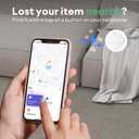 ATUVOS Air Tracker Tags-3 Pack, Bluetooth Luggage Tracker Works with Apple Find My APP (iOS Only, Not for Android), Keys Finder and Item Locator for Luggage, Backpack, Suitcases, Replaceable Battery