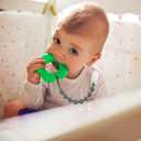 6-Pack Silicone Pacifier Clips for Baby Boys and Girls - One-Piece Beads, Rust-Free Holders, Teething Relief, Baby Necessities, Newborn Safe Baby Essentials