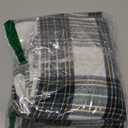MIULEE Fall Set of 2 Scottish Tartan Plaid Throw Pillow Covers Farmhouse Classic Decorative Outdoor Square Cushion Cases for Halloween Thanksgiving Decor Sofa Couch 16x16 Inch, Black and White