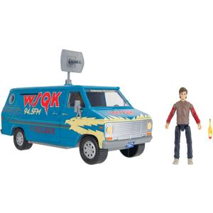 Jazwares Stranger Things WSQK Van Playset - 8-Inch Vehicle Plus 4-Inch Figure
