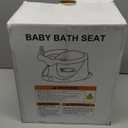 Baby Bath Seat for Babies 6 Months & Up - Bathtub Seats for Babies Sitting Up with Rinse Cup, Non-Slip, Comfortable, Infant Bath Essentials, Gray
