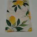 Bonhause Lemon Table Runner 13x72 Inch Summer Yellow Fruits Green Leaves Kitchen Dinning Table Decoration for Indoor Outdoor Home Party Decor