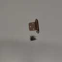 Dark Copper Plated Cabinet Hinge, Contemporary Style, Brown, 25 Pairs - 50 Pieces