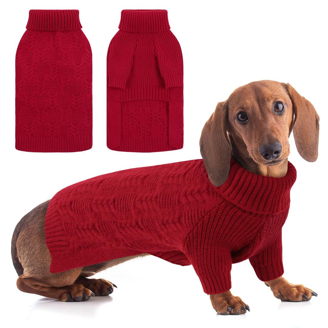 ASENKU XXXL Dog Sweaters for Large Dog Girls Boys, Pullover Turtleneck Knitted Big DoggieSweatershirt for Female Male, Doberman Great Dane Sweater for Extra-Large Breed Dogs, Blue 3XL