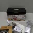 Geedel Rotary Cheese Grater, Kitchen Mandoline Vegetable Slicer with 3 Interchangeable Blades, Easy to Clean Rotary Grater Slicer for Fruit, Vegetables, Nuts (White)