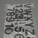 WILLBOND 37 Pieces Rhinestone Letter Stickers Large Glitter Alphabet Crystal Number Self Adhesive Bling Stickers Iron on Letters for Art Crafts Clothing DIY Decors(Black,2.56 Inch)