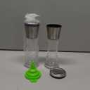 Home EC Premium Stainless Steel Sea Salt and Pepper Grinder Set of 2 - Adjustable Ceramic - Tall Glass Salt and Pepper Shakers - Kitchen Spice Mill W/Funnel & EBook