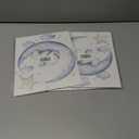 3 x Baby Elphant Nursery Decor, 8 X 10 Inch Blue Moon and Stars Nursery Art Prints Cute Elephant Poster Animal Picture for Bedroom (UNFRAMED) (Black)