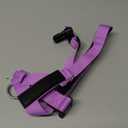 Dog Friendly Co. Dog Harness | Chafe Resistant Webbing, Adjustable Neck & Chest, and Heavy Duty D-Ring | Sturdy, Comfortable, Easy to Use | Purple, Size XS