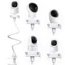 Flexible Baby Monitor Stand Mount Holder Compatible with eufy Security E30 / E220 / C220 / E21/ E110 / C2110 / T8417/ T8354/ T8300 Cameras Adjustable Baby Cameras Stand Clip Clamp Mount