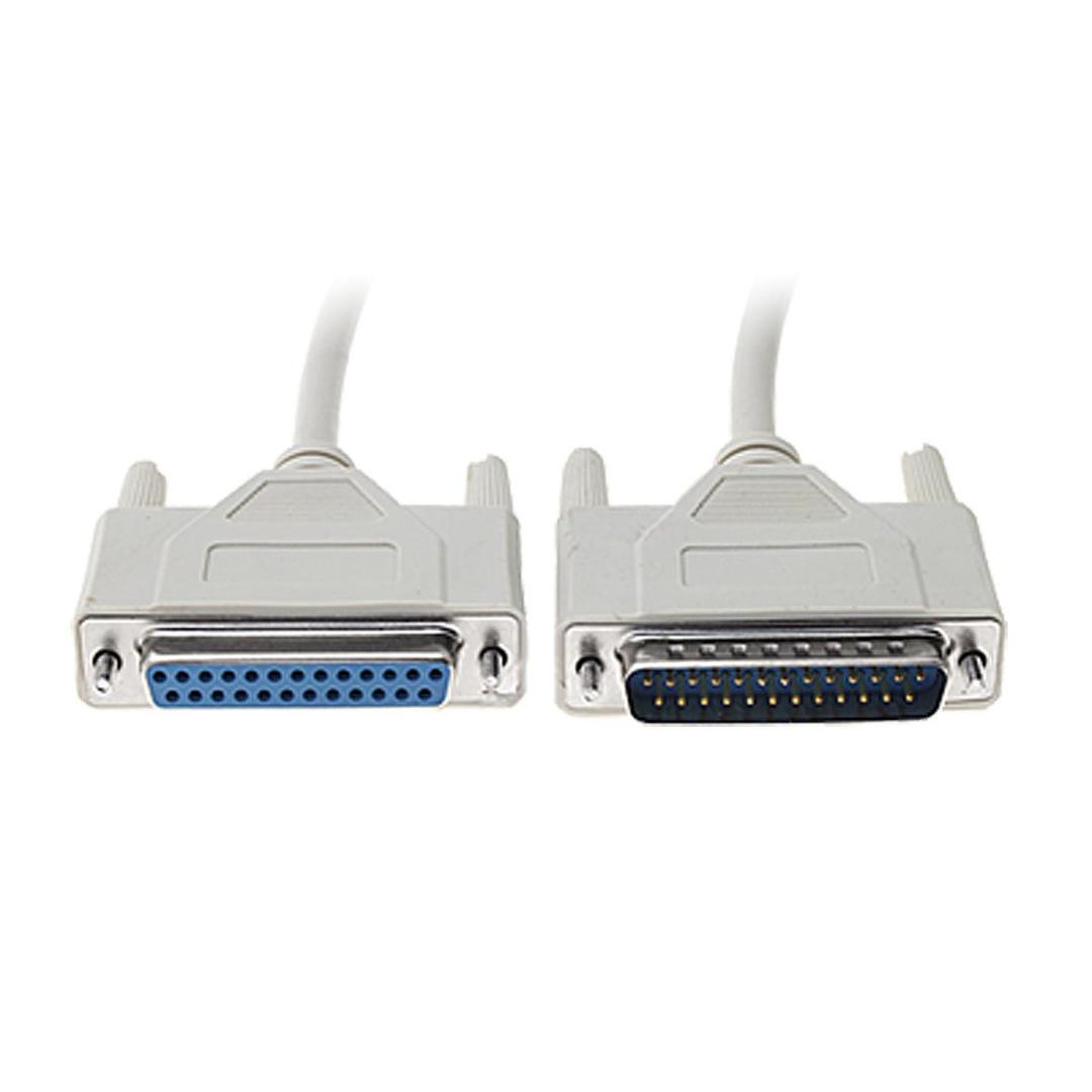 uxcell - a10031700ux0101 DB25 25 Pin Male to Female Serial Parallel Printer Extension Cable 2.6M