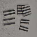 Thirstystone Marble Black & White Striped Coasters with Protective Cork Backing 4" Square Absorbent, Artistic, Elegant