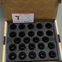 dynofit 24pcs 14x1.5 Stock Lug Nuts 1.75 inch(45mm) Height 7/8" Hex(22mm), M14-1.5 One-Piece Design Factory Wheel Lugnuts Compatible with Chevy Silverado & Tahoe GMC Sierra 1500 Buick Dodge Cadillac (Black)