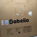 Babelio Baby Gate for Stairs, Kitchen & Doorways, No Bottom Bar| Easy Install| One-Handed Operation| Auto-Close| Hardware Mount Safety Dog Gate (Black, 28" H, 29.7-46.5" W)