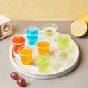 Jaluxing 500 Pack 3.5 OZ Clear Plastic Cups, Small Disposable Mouthwash 3.5 Ounce Bathroom Cups (Formerly FULING)