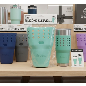 B•WELL Tumbler Silicone Sleeve. Universal Fit for 30/40oz Tumblers