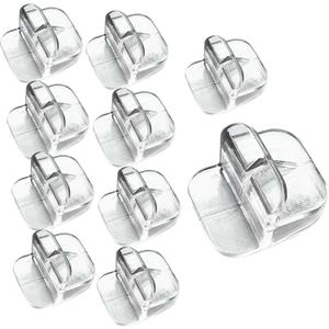 10 PCS Rimless Aquarium Clips for 1/8" to 3/16" Glass,Top Mounting Support Holder Clamp Replacements for Rimless Tank Lids