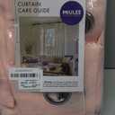 MIULEE 2 Panels Baby Pink Semi Sheer Window Curtains Spring Elegant Grommet Top Window Voile Drapes/Treatment Linen Textured Panels for Bedroom Living Room (54X84 Inches)