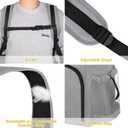 Laundry Bag Backpack Extra Large, 110L Laundry Backpack Heavy Duty with Shoulder Straps, Collapsible and Mesh Pocket Dorm Laundry Basket Hamper Bag for College, Travel, Laundromat, Apartment Grey