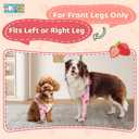 Dog Front Leg Recovery Sleeve Single Sleeve to Prevent Licking, Scratching & Biting Cone Collar Alternative for Surgery, Wound Care, ACL CCL, Joint Protection(Blush Strawberry XS)