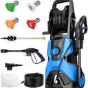 WalinaBag Electric Pressure Washer 4500 PSI 2.8 GPM Power Washer with 4 Connect Nozzles, High Pressure Cleaning Machine with Foam Cannon for Cars Fences Driveways Patios Home Cleaning (Blue)