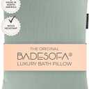 BADESOFA Bath Pillow S | Extra Comfortable Mesh Bath Cushion with Magic Dry Function | Green, Size: 19.7x23.6 inches | Hygienic Home Spa Pillow for Bathtub or Hot Tub