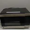 GE GCST10A1WSS 4-in-1 Microwave Oven, 1,050 Watts Air Fryer, Broiler & Convection Mode, Child-Lock Technology, Kitchen Essentials for The Countertop or Dorm Room, 1.0 Cu. Ft, Stainless Steel