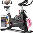 Exercise Bike, WENOKER Magnetic Resistance Stationary Bike for Home, App Supported Indoor Bike with Whisper Quiet, Heavy Flywheel and Upgraded Digital Display (Black Magenetic Plus)