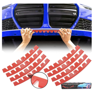 AUTOXBERT Front Bumper Scrape Guard, 8 PCS Car Anti-Skid Kit, Chassis Anti-Scratch DIY Protector for Cars with Pre-Attach