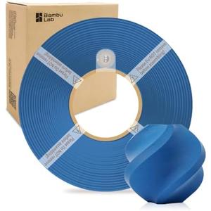 Bamboo Lab 1.75MM PLA Matte Filament High Speed Printing with RFID 1KG +/- 0.03mm Eco Friendly 3D Printer Filament for Bambu Lab P1P/P1S/X1C/X1/A1/A1 Mini (Without Spool) (Marine Blue 11600)