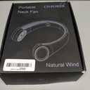 CIVPOWER Neck Fan: Portable Personal Neck Cooling Rechargeable Bladeless Fan - Hands Free 3 Speed 4000 mAh Battery USB Operated Wearable Headphone Design - Gift for Men Women Outdoor (White)