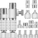 14 Pieces Airbrush Adapter Set Airbrush Quick Disconnect Fittings Hose Quick Release Adapter for Air Compressor