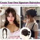 Isaic Hair Toppers for Women 18 Inch Synthetic Hair Topper with 360° Clips In and Adjustable Band, Layered Design Adds Natural Volume for Thinning Hair (Chocolate Brown with Dark Brown4/6#)