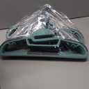 Heavy Duty Plastic Hangers 50 Pack with Non-Slip Design,0.2 Inches Thick,360Swivel Hook Space Saving Organizer for Bedroom Closet,Shirts,Pants,Strong Enough for Coat(Dusty Blue- S Shaped)