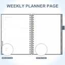 2 x And Per Se 2026 Planner, A4 Size-Daily, Weekly & 18-Monthly Planner, Daily Schedule, Monthly Tabs, 100 GSM Thick Paper(Dark Blue)