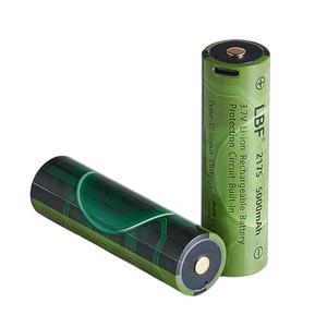 LBF Button Top 3.7V 5000mAh(21 * 75 not 18 * 65) Rechargeable Battery Type-C Input/Output Protection Circuit Built-in Large Capacity 3.6V Replacement Battery for Flashlight, Headlamps etc 2 Pack