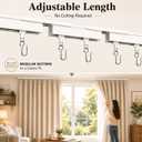 Ceiling Curtain Track, 9-13 FT Adjustable, 60 LB Heavy Duty, No Cutting