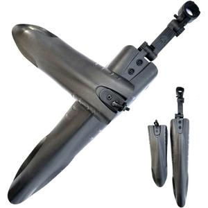 BlueSunshine Dovetail Style Adjustable Fender Bicycle Bike Cycling Front/Rear Mud Guards Mudguard Fenders Set Mountain Road fits for 24-28" Bike (Black)