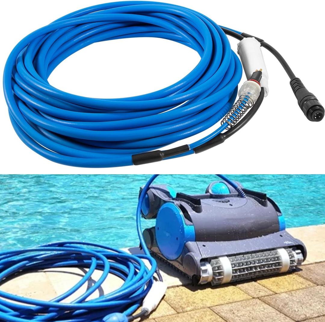 9995872 DIY Pool Cleaner Cable Assy with Swivel, Replacement Parts Cord Fit for Maytronics Dolphin Apollo, Deluxe 5, DX4, DX6, Edge, Premier, Triton Robotic Pool Cleaner