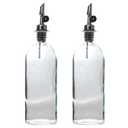 Spray Bottles 2 Pcs Watter Cooking Oil Dispenser Glass Transparent Castor