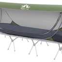 Night Cat Pop-up Mosquito Tent: 1 Person Camping Tent with Bug Screen Net Easy Set-up Tent Fits for Camping Cot (Excluded)