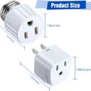 Dreyoo Circuit Breaker Finder Adapter Accessory Kit, Circuit Breaker Leads Tester with Clips, Light Socket, 3-2 Prong Grounding Outlet Adapter and Carrying Case Compatible with ET300 ET310 (Upgrade)