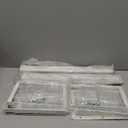 Expandable Shoe Rack Organizer - Adjustable Shoe Rack & Under Cabinet Shelf - for Shoe or Clothing Storage and Organization, Under Shelf Storage (White,4 Pcs)