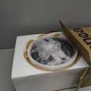 Oneach Arc Floor Lamp for Living Room,Rattan Boho Floor Lamp with Hand-Woven Shade, Foot Switch,Gold Metal Base & Pole,Farmhouse Standing Lamp for Bedroom Corner,Reading