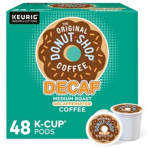 The Original Donut Shop Decaf Keurig Single-Serve K-Cup Pods, Medium Roast Coffee, 48 Count, Best By: 04 APR 2027