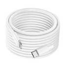 for USB C to Lightning Cable 15FT/5M 1 Pack MFi Certified 27W PD Fast Charging Extra Long iPhone Charger Cord Compatible with iPhone 14/13/12/11 Pro Max/XS MAX/XR/SE/8/ipad/7/6 Plus (White)