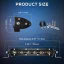 CO LIGHT Led Light Bar Single 38 inch Slim Single Row Lightbar Driving Combo Beam Off Road Work Lights with Mounting Brackets & 6D Reflectors for Truck, Car, Cabin, Boat, ATV, UTV