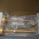 2 Pack Gold Modern Cordless Table Lamp Rechargeable, Aluminum Touch Lamp & 4000mAh Battery Operated, 3000K LED Table Lamps for Home Decor, Dining, Reading, Desk, Bedroom, Gift