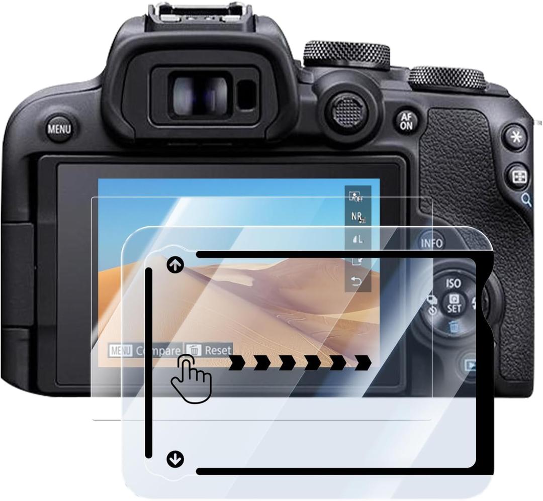 Screen Protector for Canon EOS R10 Camera, 9H Tempered Glass, Anti-Scratch, Anti-Fingerprint, Bubble-Free, Easy Installation with Positioning Tool, High Definition, [1 Pack]